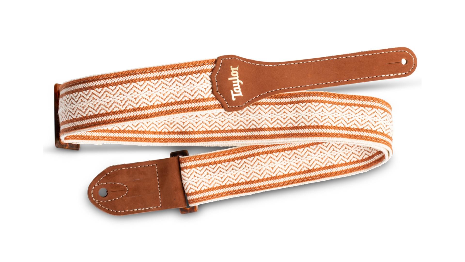 Taylor 2" Jacquard Cotton Guitar Strap for Academy Series w/ Amber Buckle