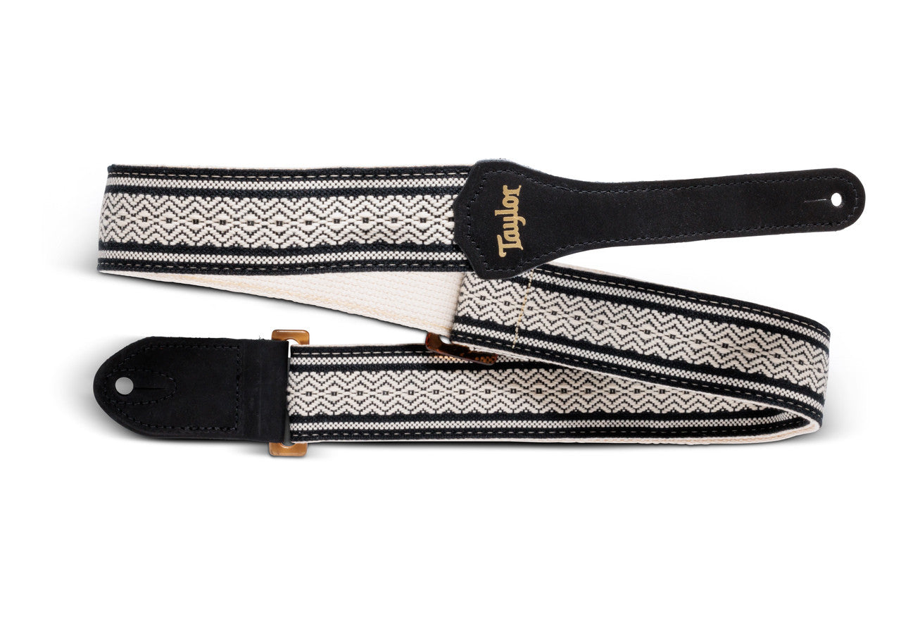 Taylor 2" Jacquard Cotton Guitar Strap for Academy Series w/ Amber Buckle