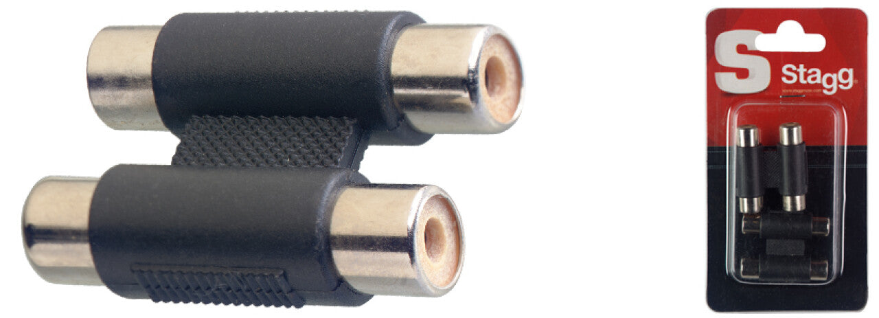 Stagg Dual RCA Female to Dual RCA Female Adapter