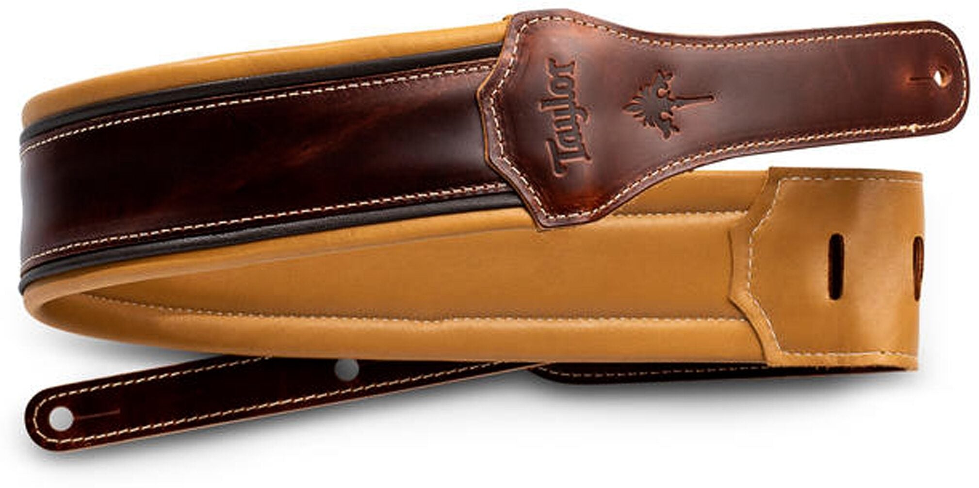 Taylor Ascension Leather Strap, Cordovan w/ Black & Butterscotch Trim