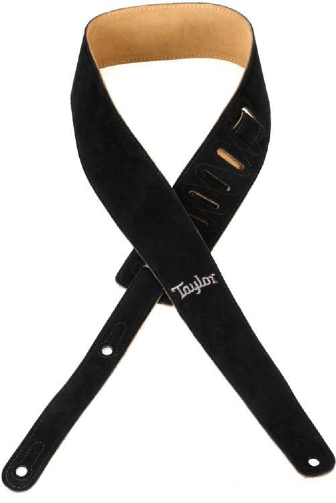 Taylor 2.5" Embroidered Suede Guitar Strap