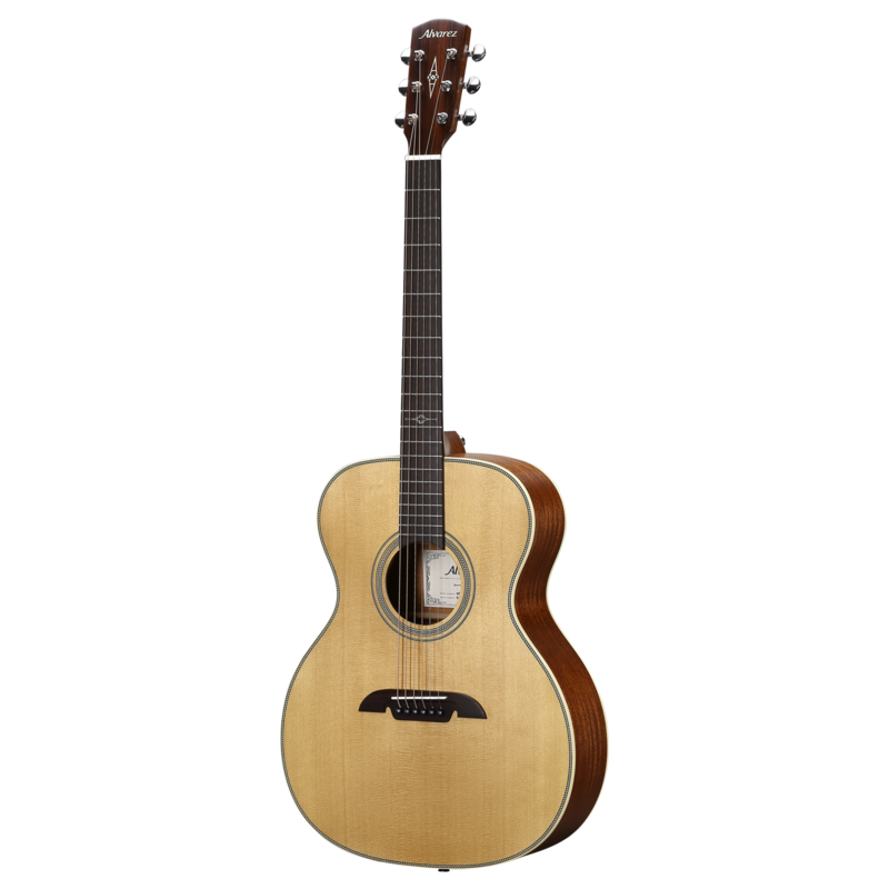 Alvarez AF60 Artist OM/Folk Acoustic Guitar, Herringbone