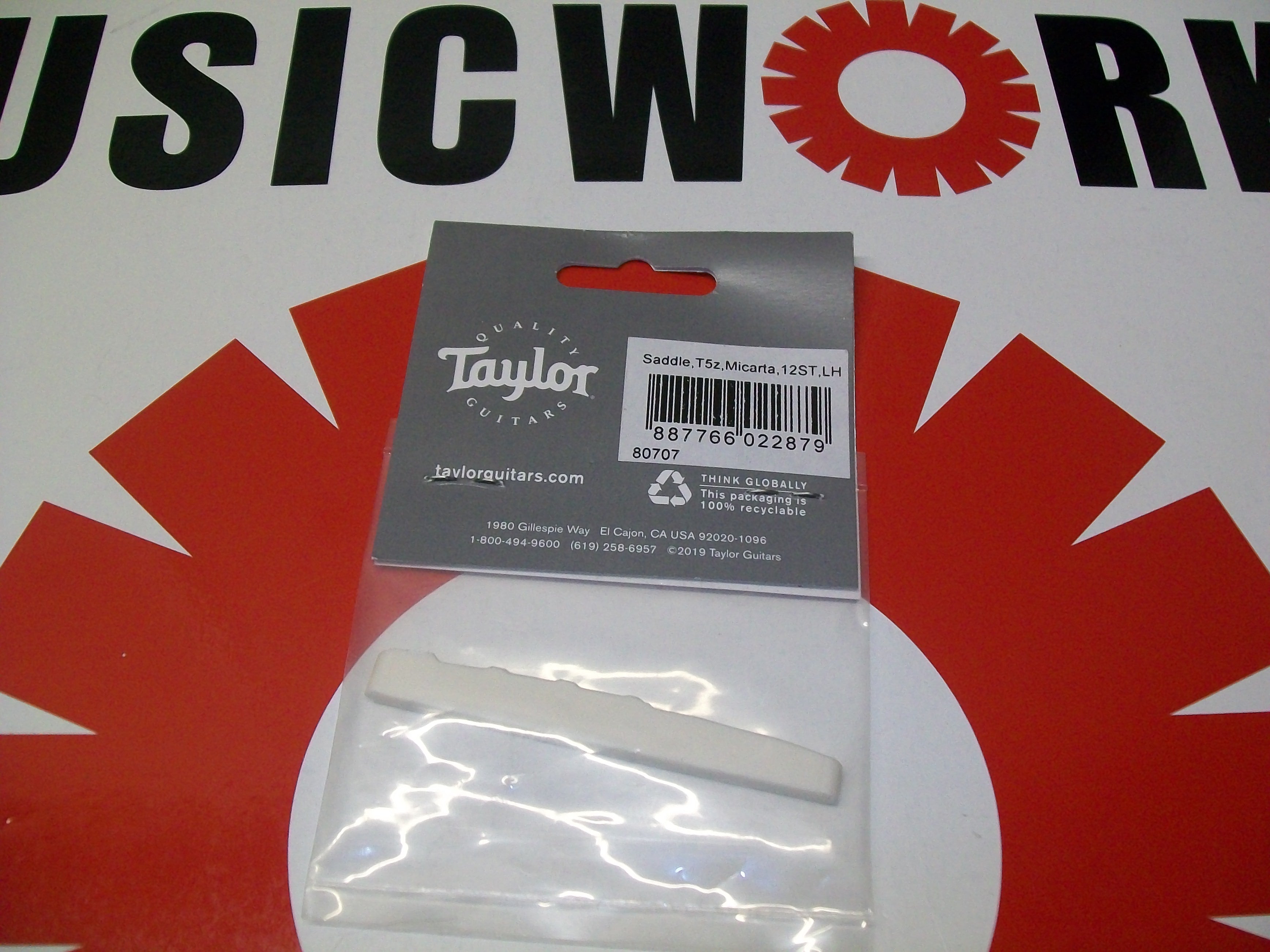Taylor Micarta Saddle for T5z 12-String Left-Handed