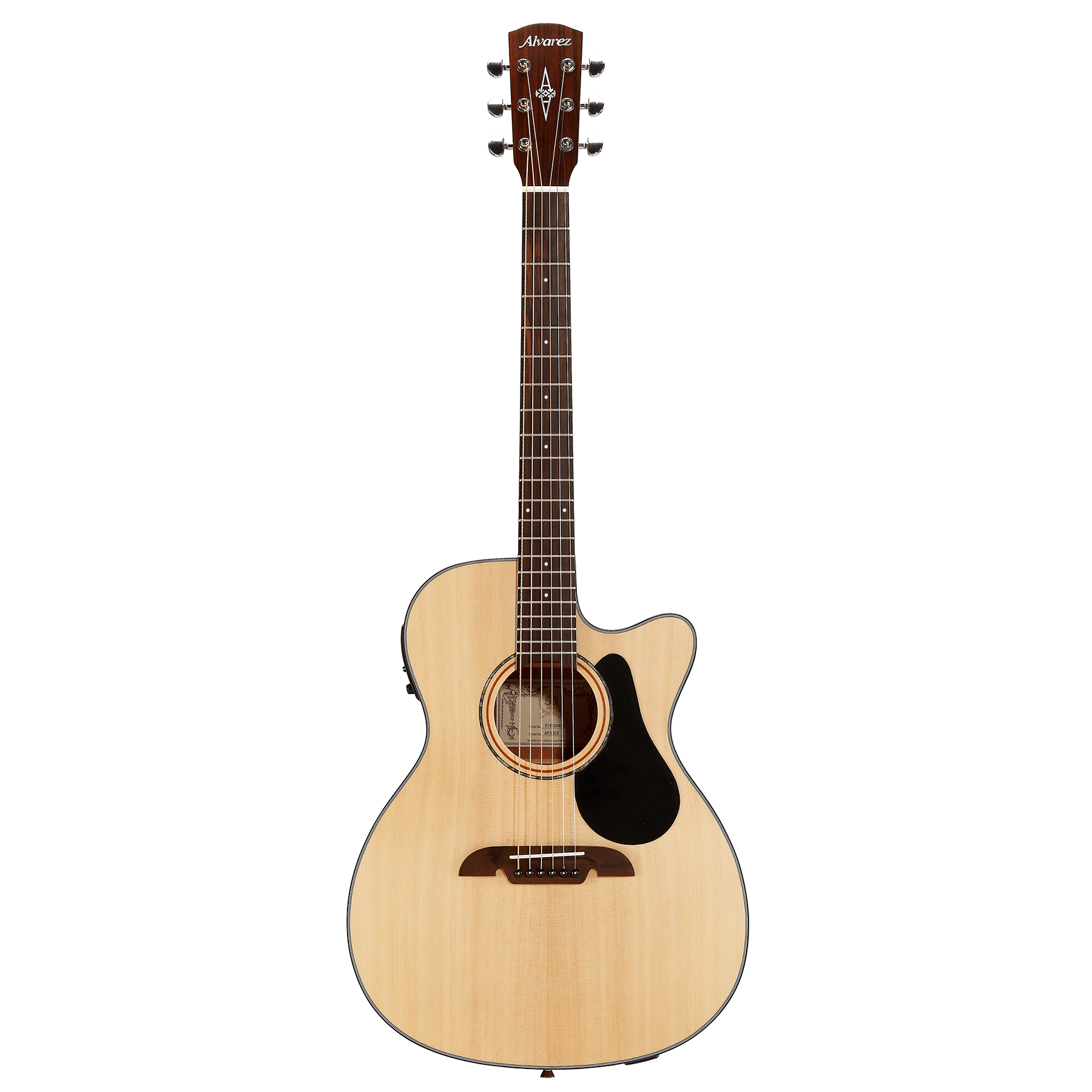Alvarez AF30CE Artist OM/Folk Acoustic-Electric Guitar, w/ Cutaway