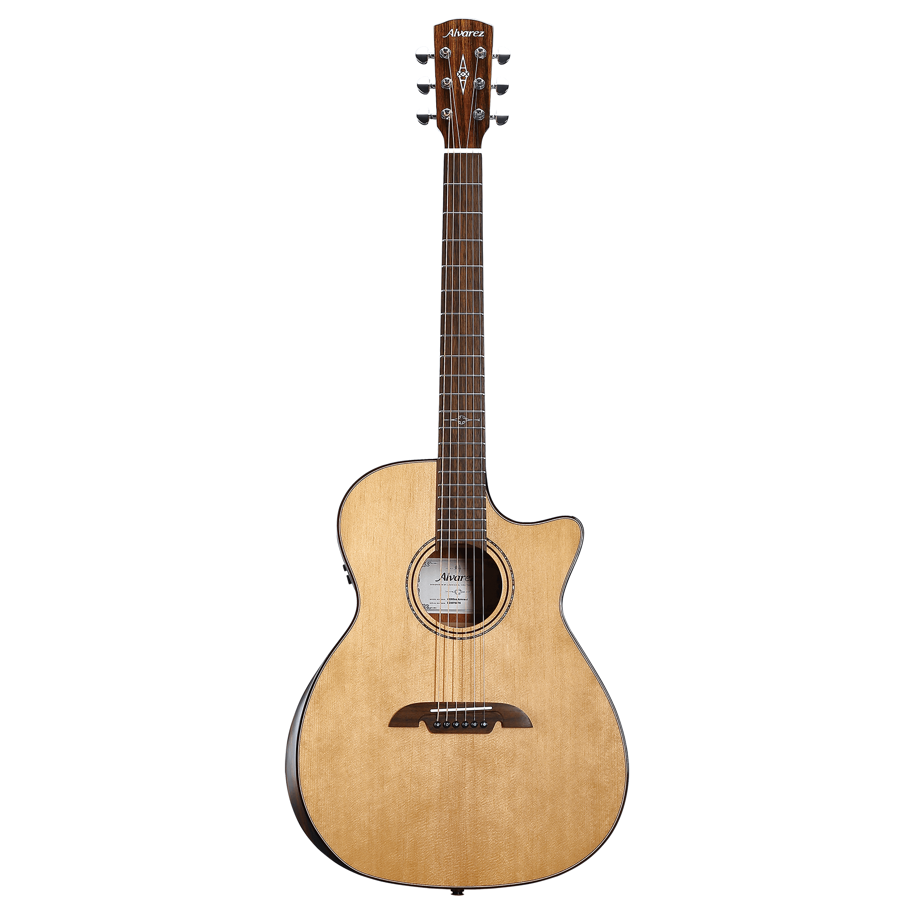 Alvarez AG60CE Artist Grand Auditorium Acoustic-Electric Guitar, w/ Cutaway & Armrest Bevel