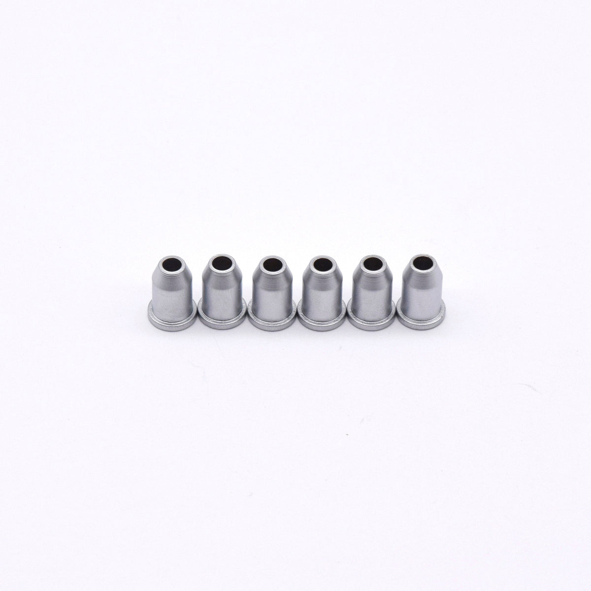 KD By AxLabs String-Through Bullet Ferrules (6), Satin Chrome