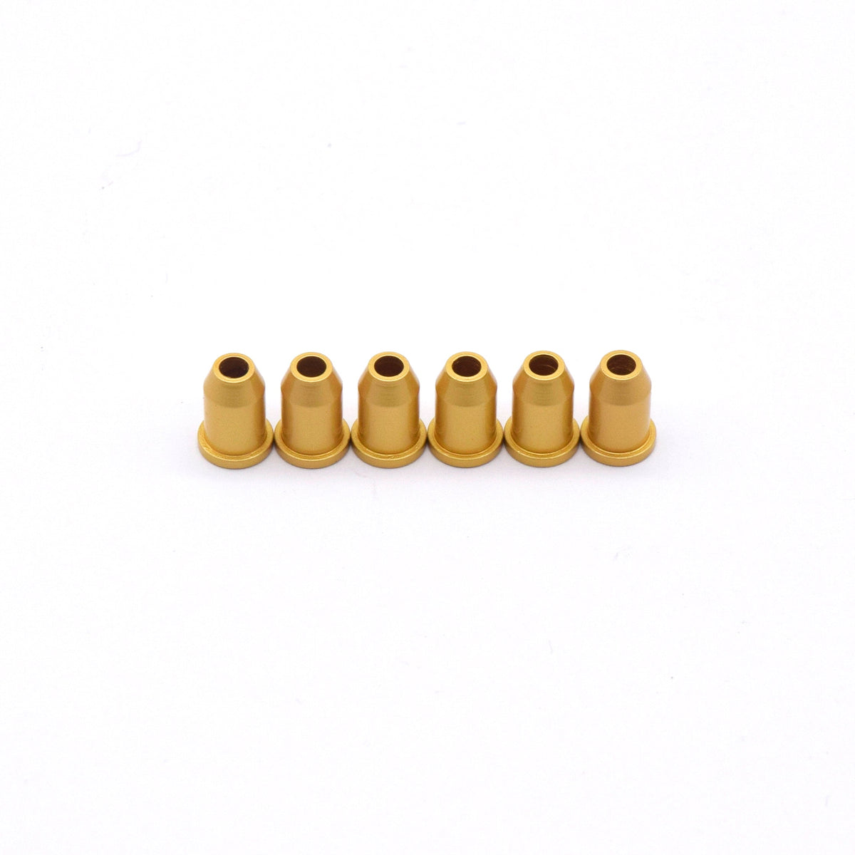 KD By AxLabs String-Through Bullet Ferrules (6), Satin gold
