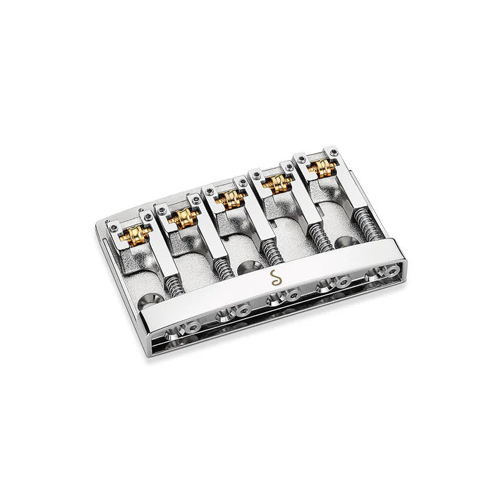 Schaller 5-String Bass Bridge, Chrome