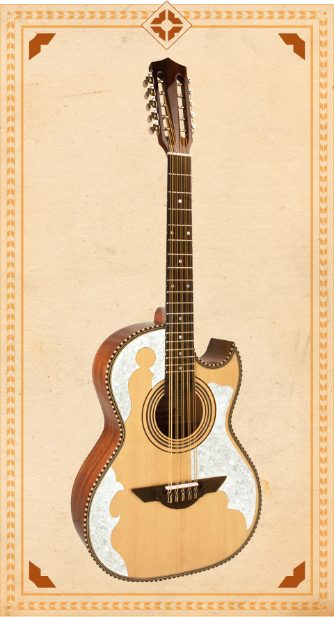 H. Jimenez Bajo Quinto El Patron Cutaway