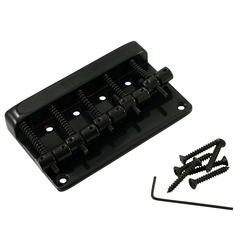5-String Bridge for Import Bass - Black