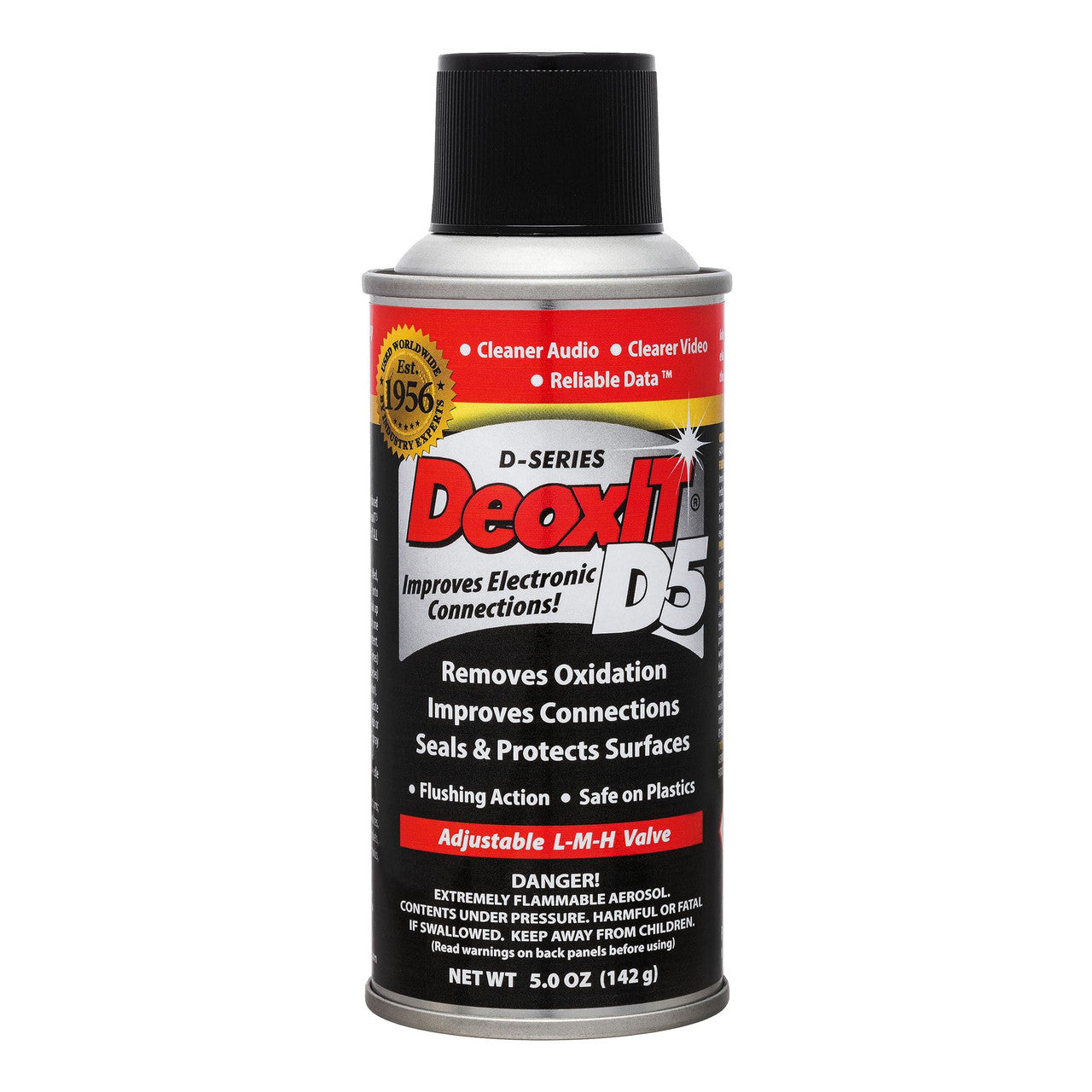 CAIG DeoxIT D5S-6 Contact Cleaner, 5% Spray, 5 oz