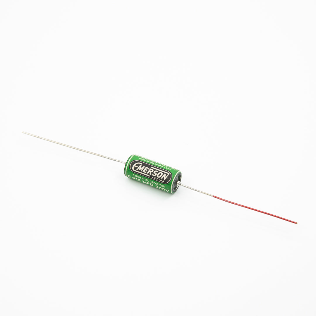 Emerson .015uf Custom Paper-in-Oil Capacitor, Green/Cream