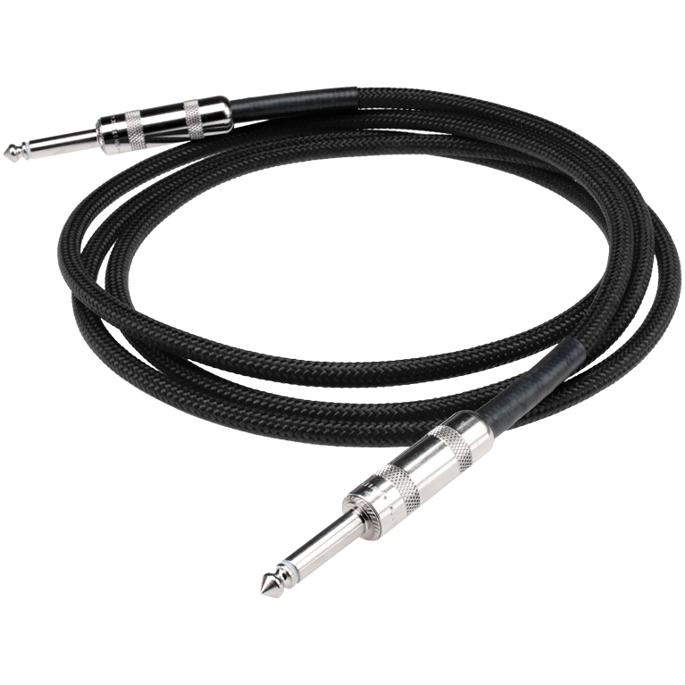 DiMarzio American-Made Overbraid Instrument Cable, Straight 1/4" Ends