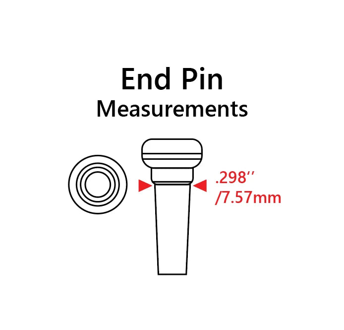 Graph Tech TUSQ End Pin Black W / Paua Dot