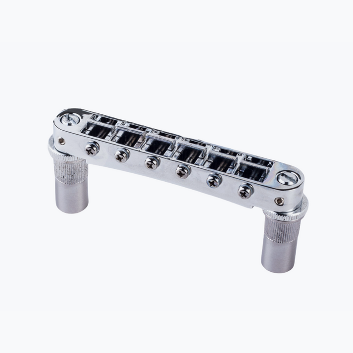 TonePros T3BT Metric Tunematic Guitar Bridge, Large Posts, Notched Saddles