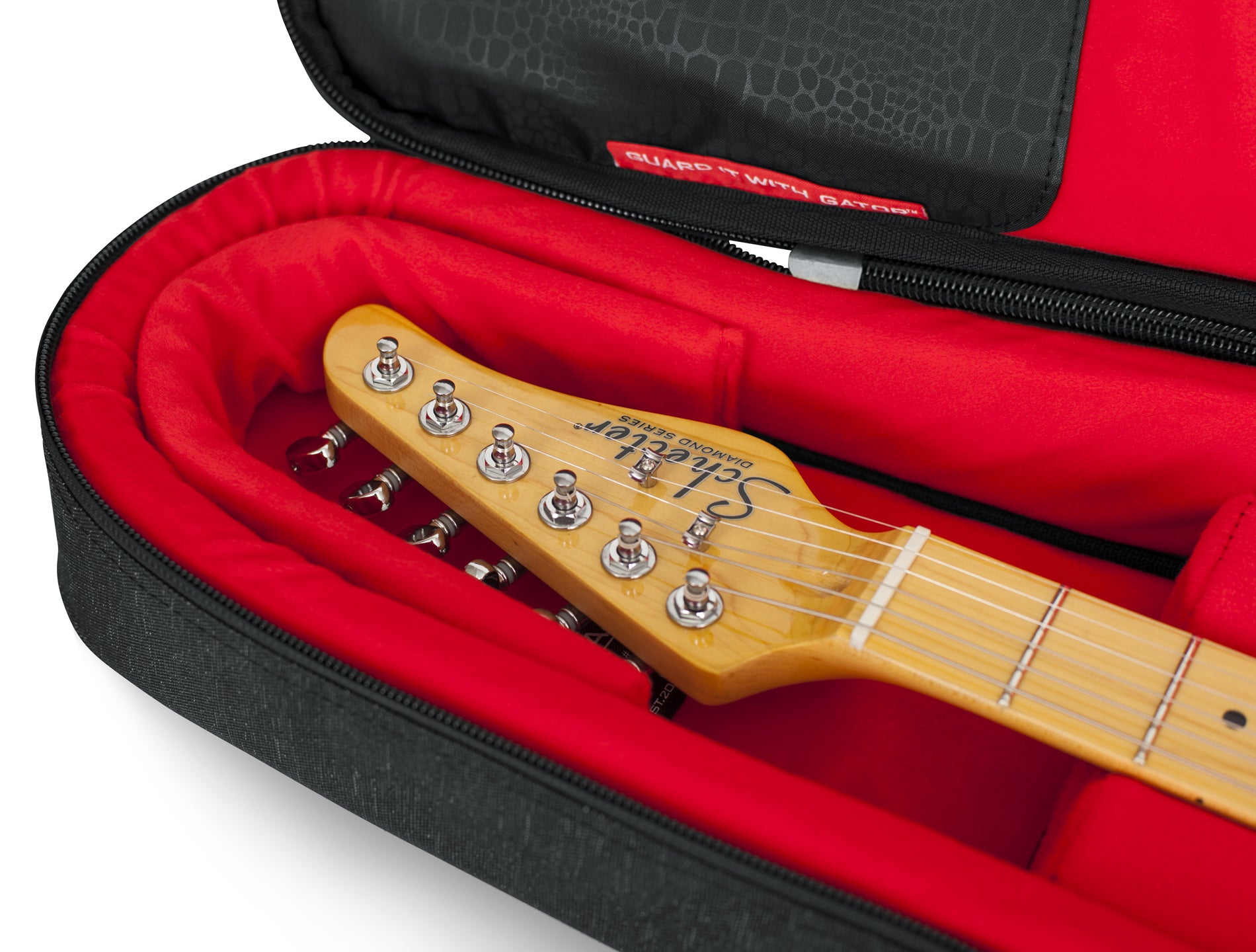Gator GT-ELECTRIC-BLK Transit Series Electric Guitar Gig Bag, Charcoal Black