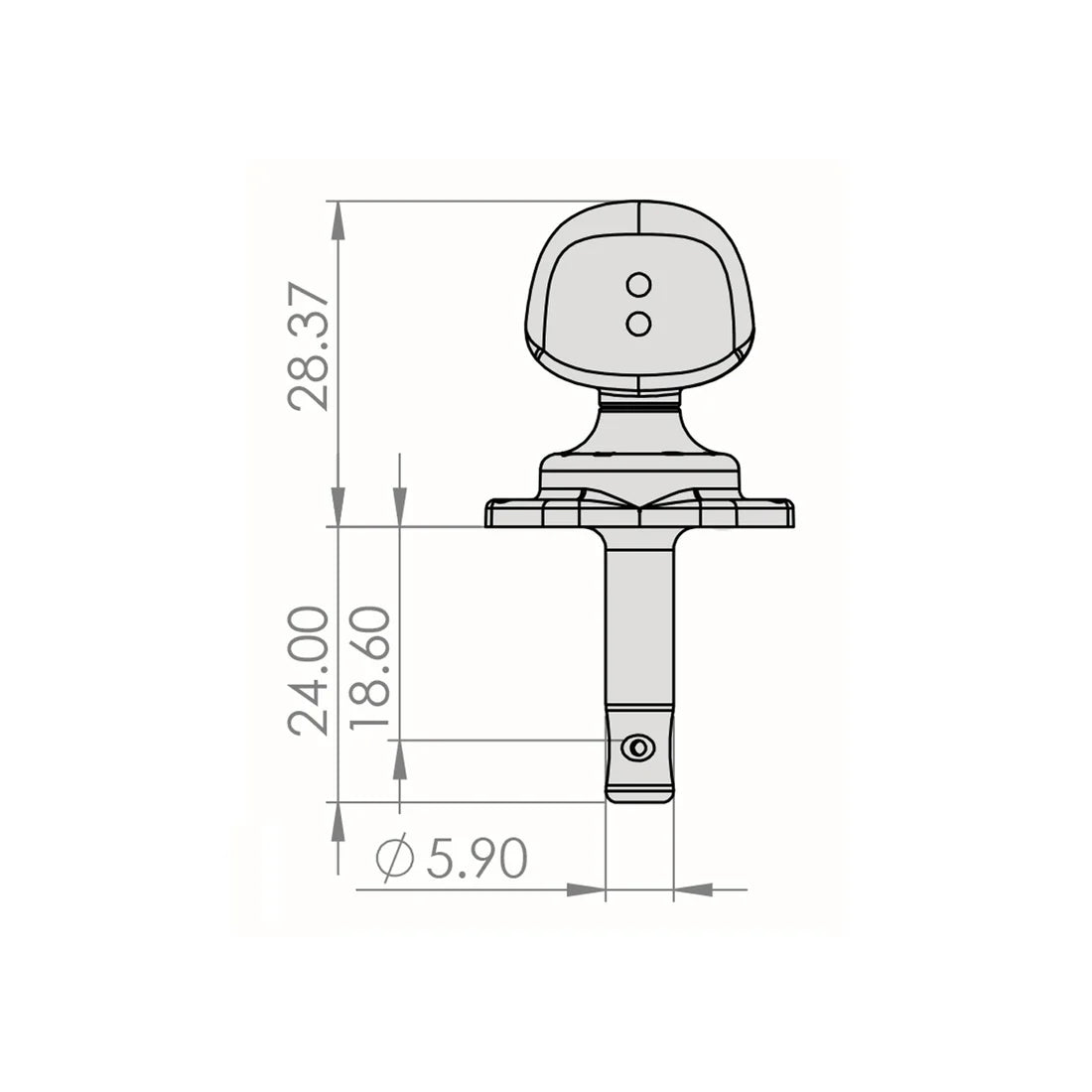 Graph Tech Ratio Ukulele Rear Mount Tuner - Black