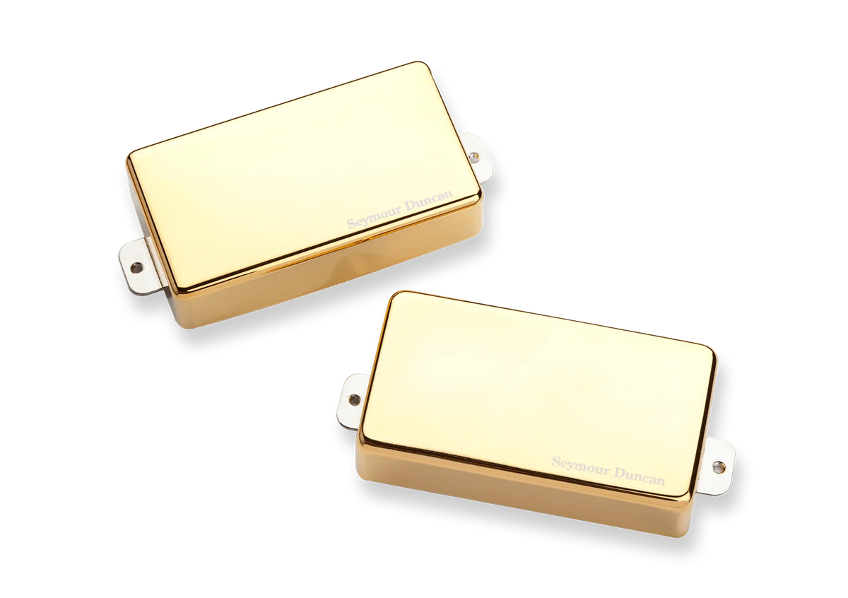 Seymour Duncan Blackouts Humbucker Active Pickup Set, Gold Cover