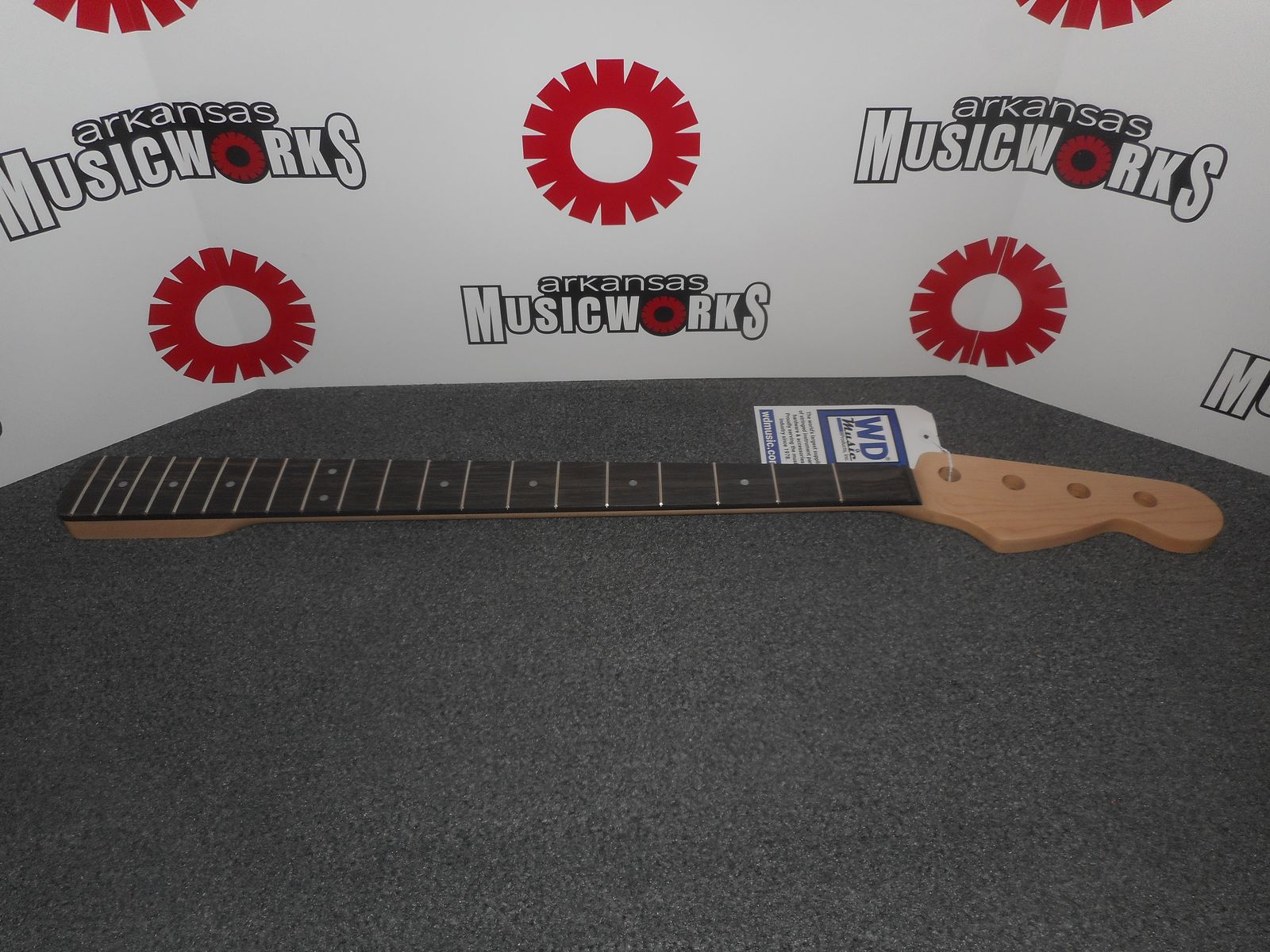 WD Licensed By Fender 20 Fret Maple Neck for J. Bass, Ebony Fingerboard