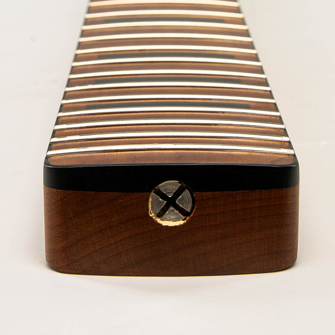 Allparts Select VIN-MOD AAA+ Roasted Flame Maple Jaguar Neck - Licensed by Fender