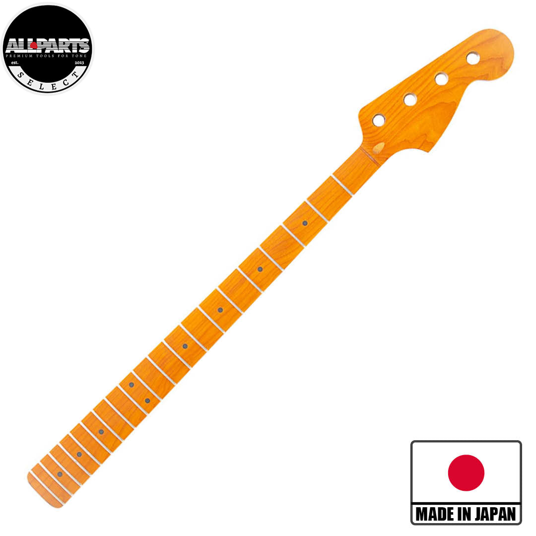 Allparts Select Roasted Maple Jazz Bass Neck - Licensed by Fender