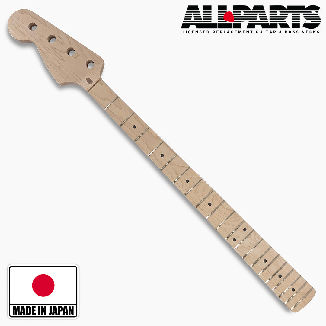 Allparts Maple Neck for Left-Handed Jazz Bass - Licensed by Fender