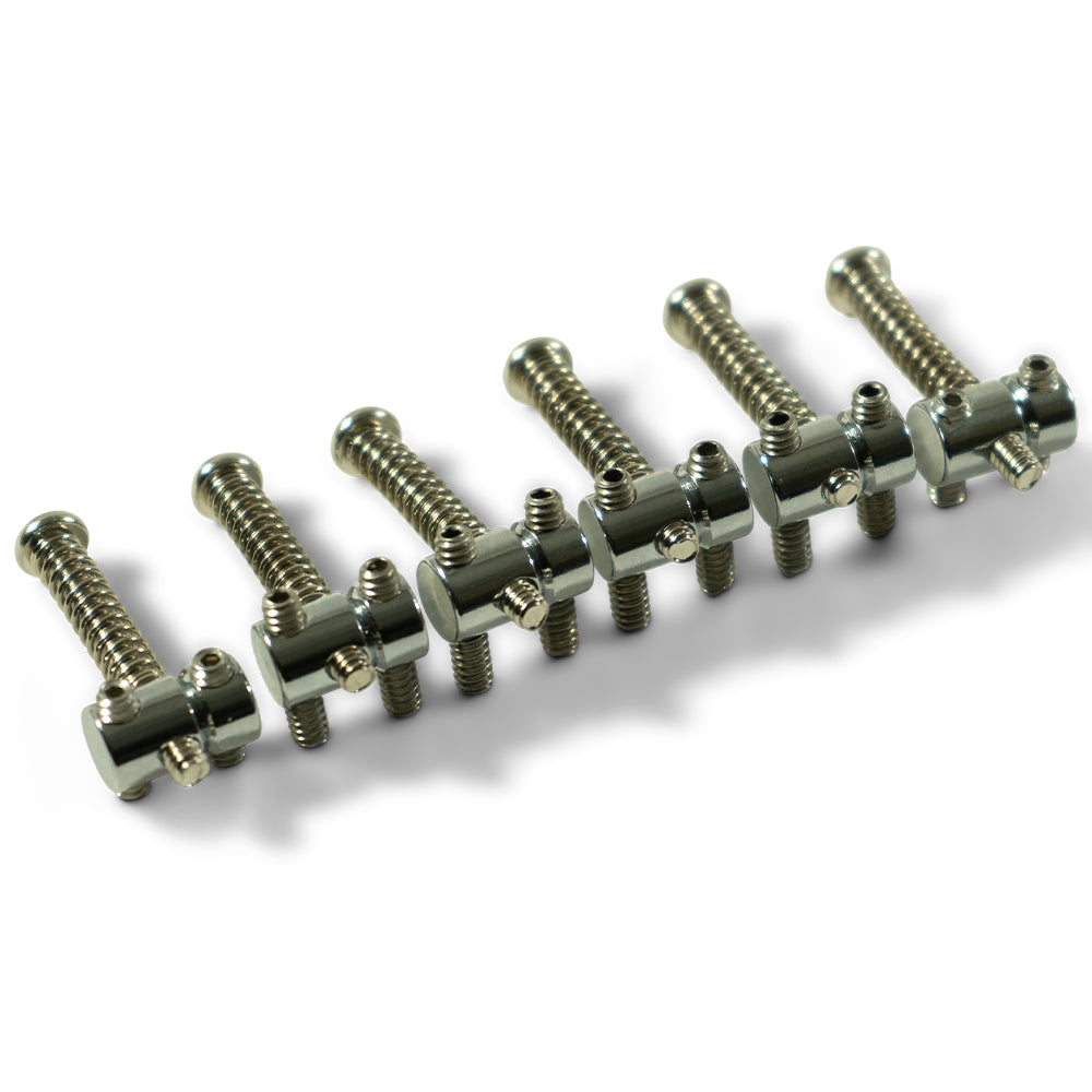 Kluson 6-Piece Brass Saddle Set for Fender Telecaster