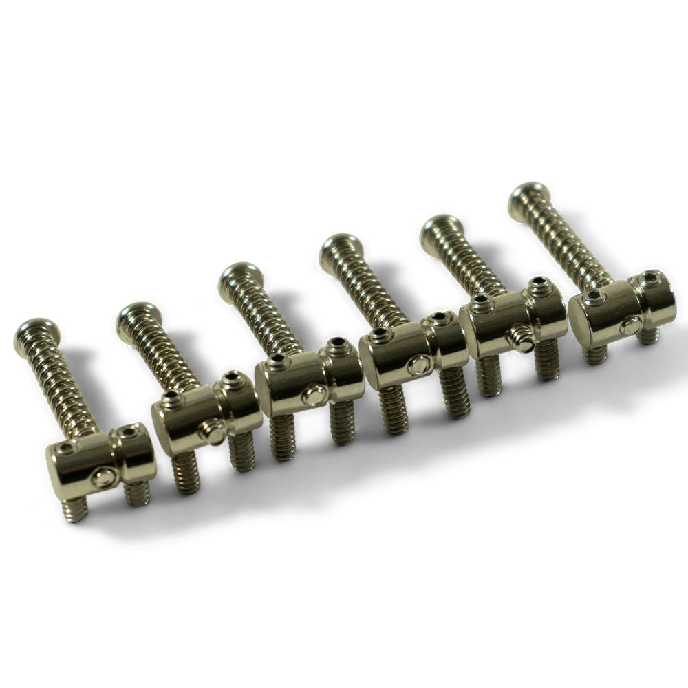 Kluson 6-Piece Brass Saddle Set for Fender Telecaster