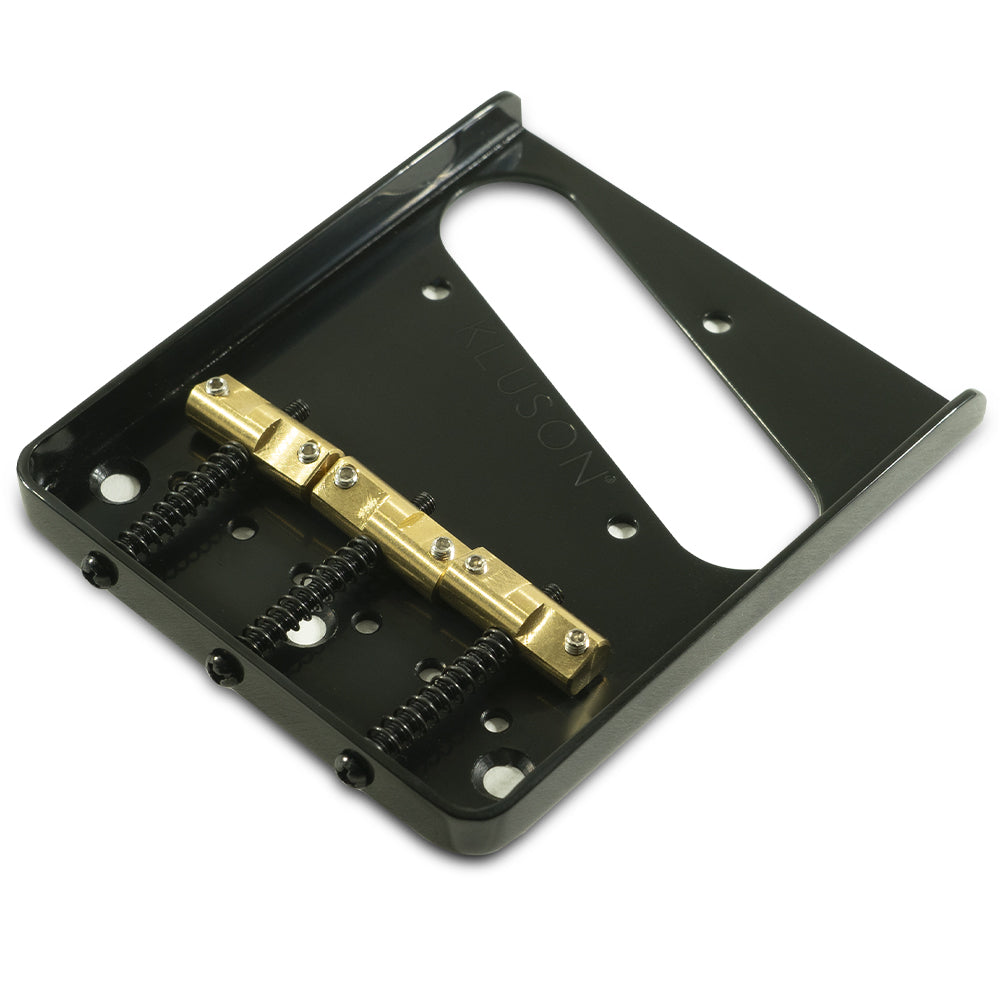 Kluson Hybrid Bridge w/ Intonated Brass Saddles for Fender American Standard Telecaster