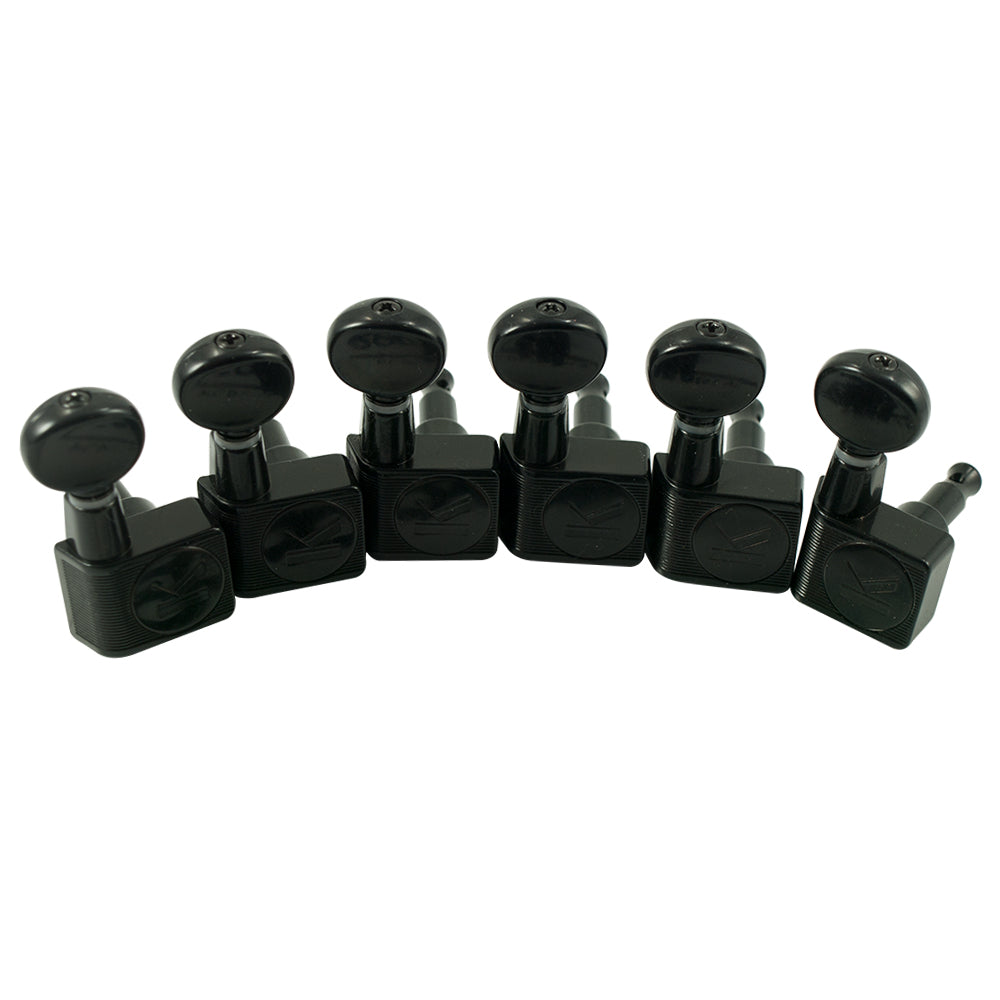 Kluson Contemporary Diecast Series 2-Pin 6-In-Line Tuning Machines w/ Staggered Posts