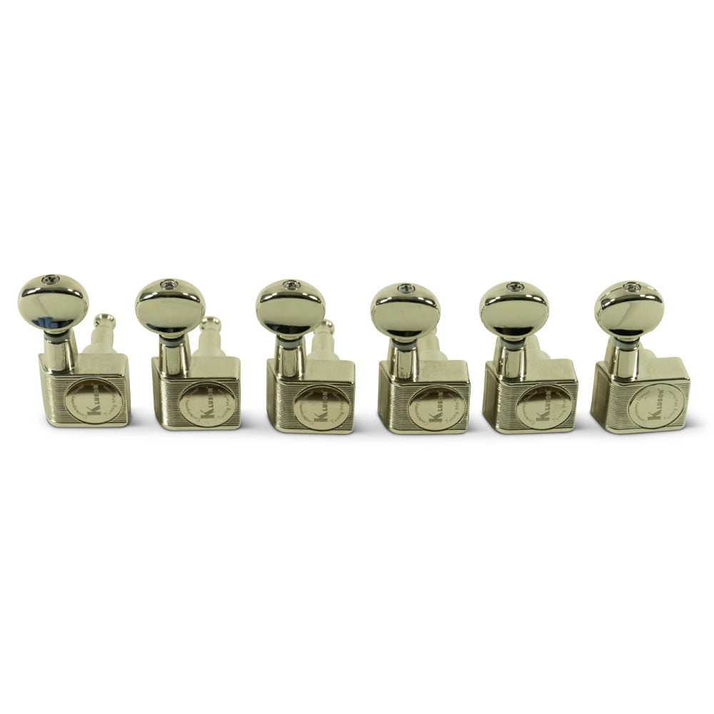 Kluson Contemporary Diecast Series 2-Pin 6-In-Line Tuning Machines w/ Staggered Posts