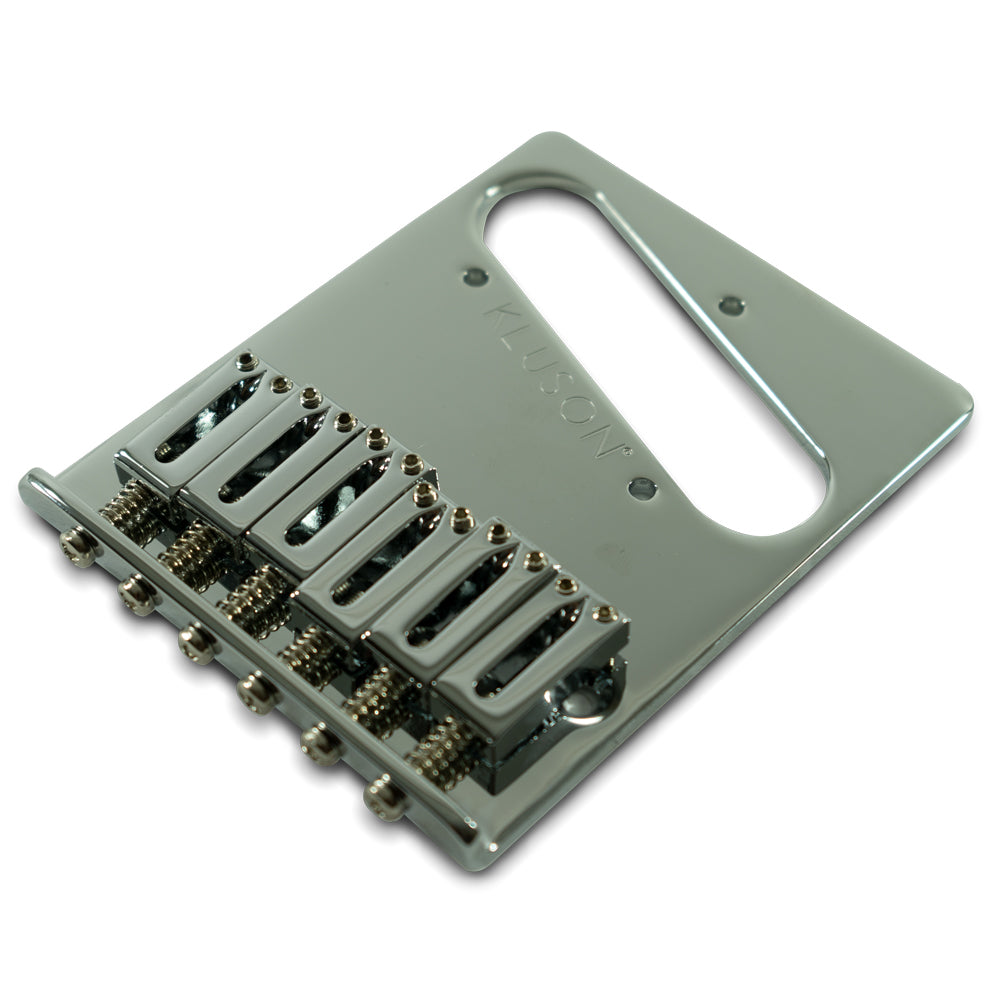 Kluson Contemporary Bridge for Fender Telecaster w/ Brass or Steel Saddles
