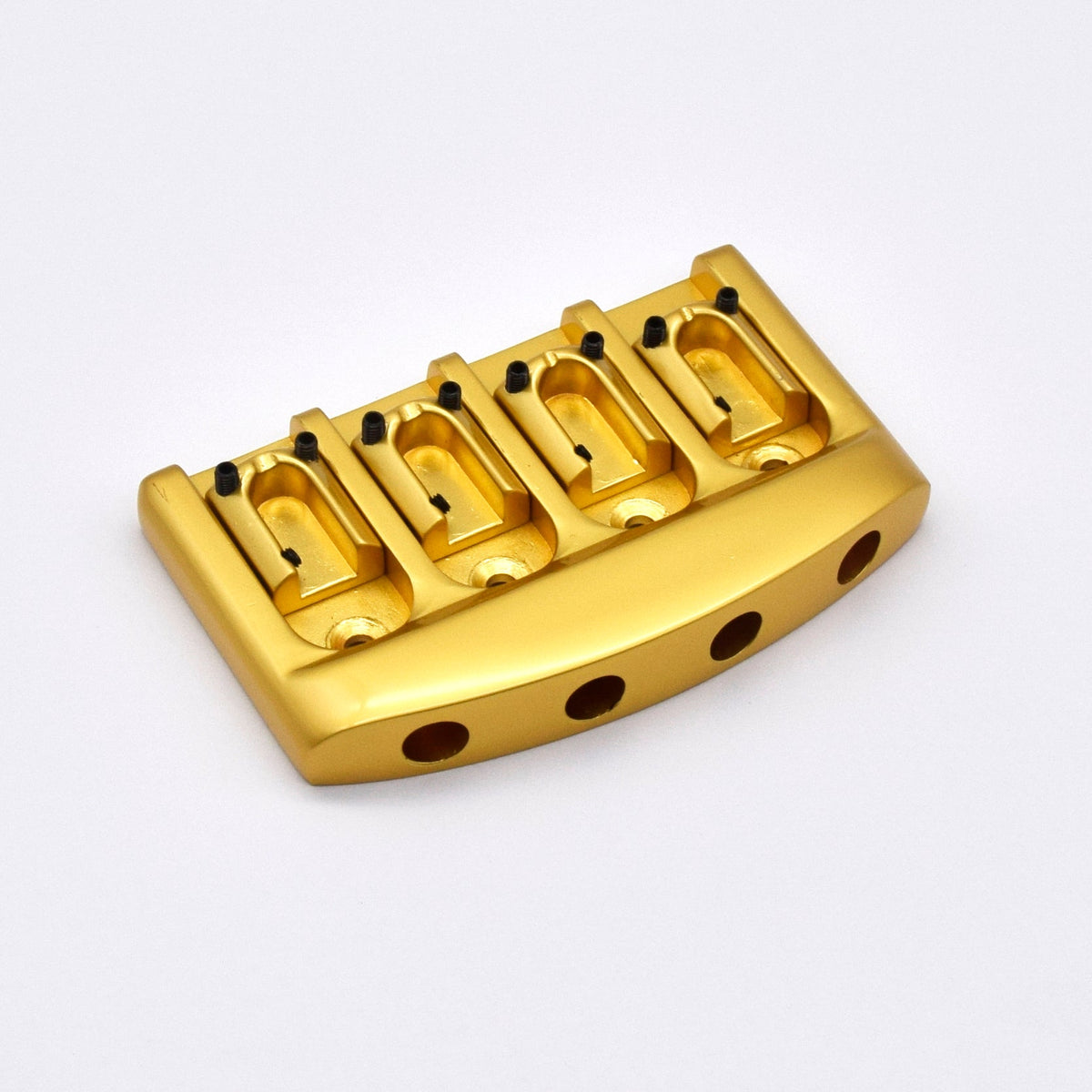KD By AxLabs Gravity Saddle 4-String Bass Bridge, Satin Chrome