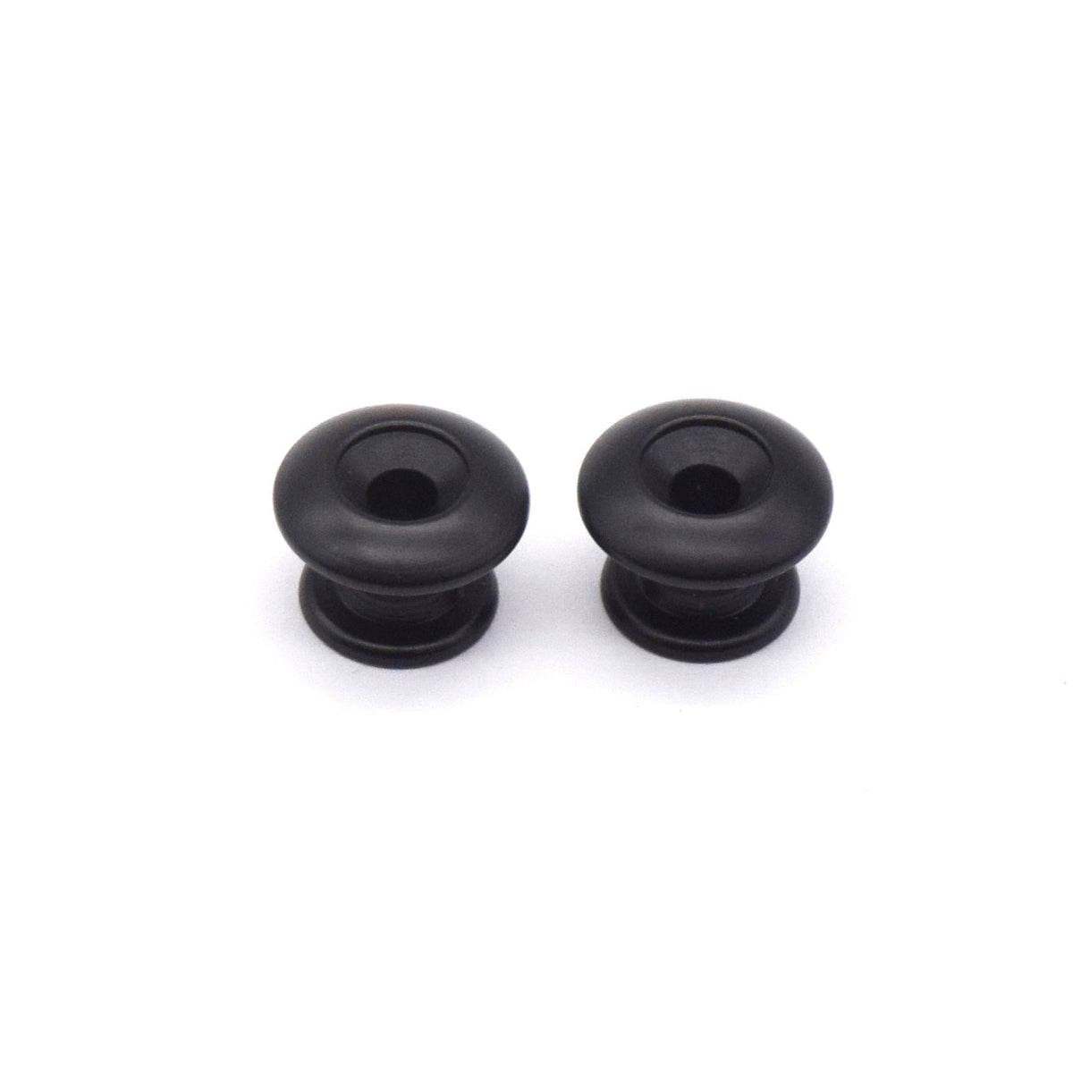 KD By AxLabs Small Strap Buttons (2), Rounded Top, Satin Black