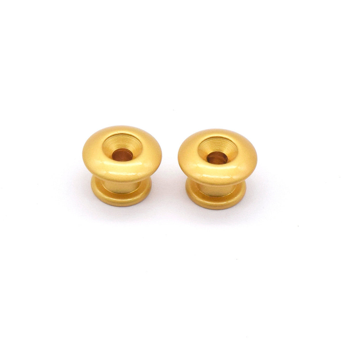 KD By AxLabs Small Strap Buttons (2), Rounded Top, Satin Gold