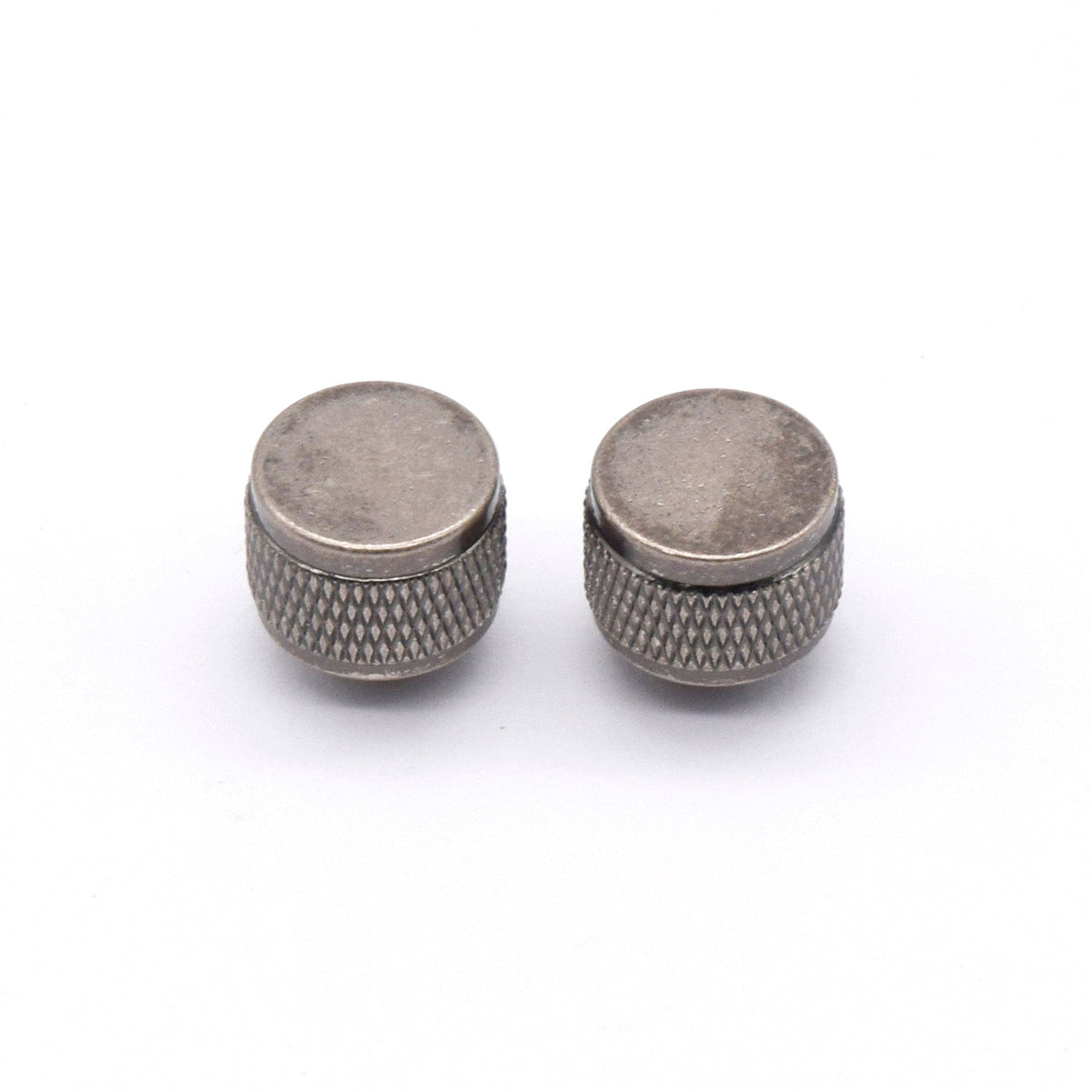 KD By AxLabs Gretsch-Style Threaded Strap Buttons (2), Antique Silver