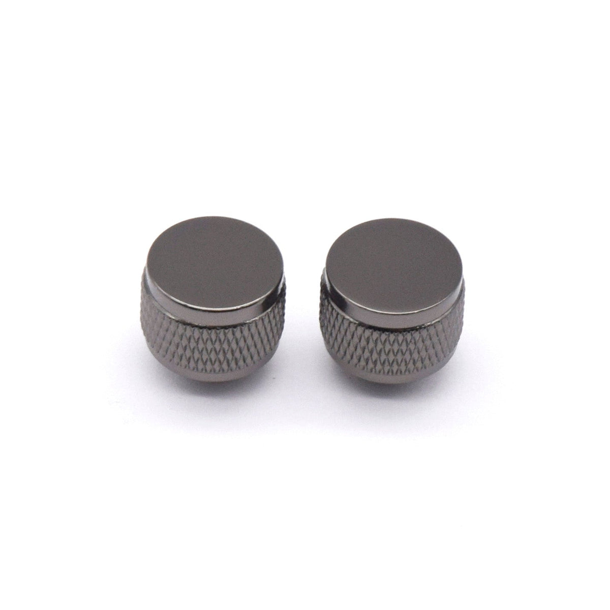 KD By AxLabs Gretsch-Style Threaded Strap Buttons (2), Black Nickel