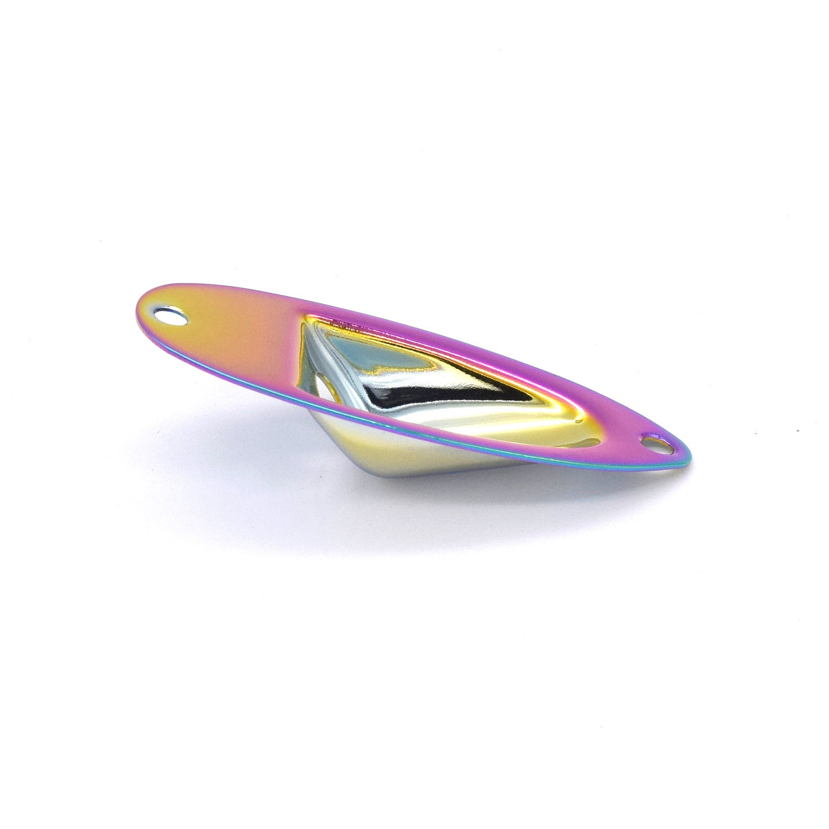 KD By AxLabs Recessed Strat-Style Jack Plate, Burnt Chrome