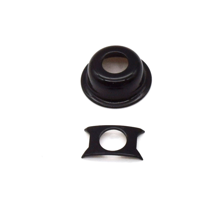 KD By AxLabs Recessed Tele-Style Cup Jack Plate, Black