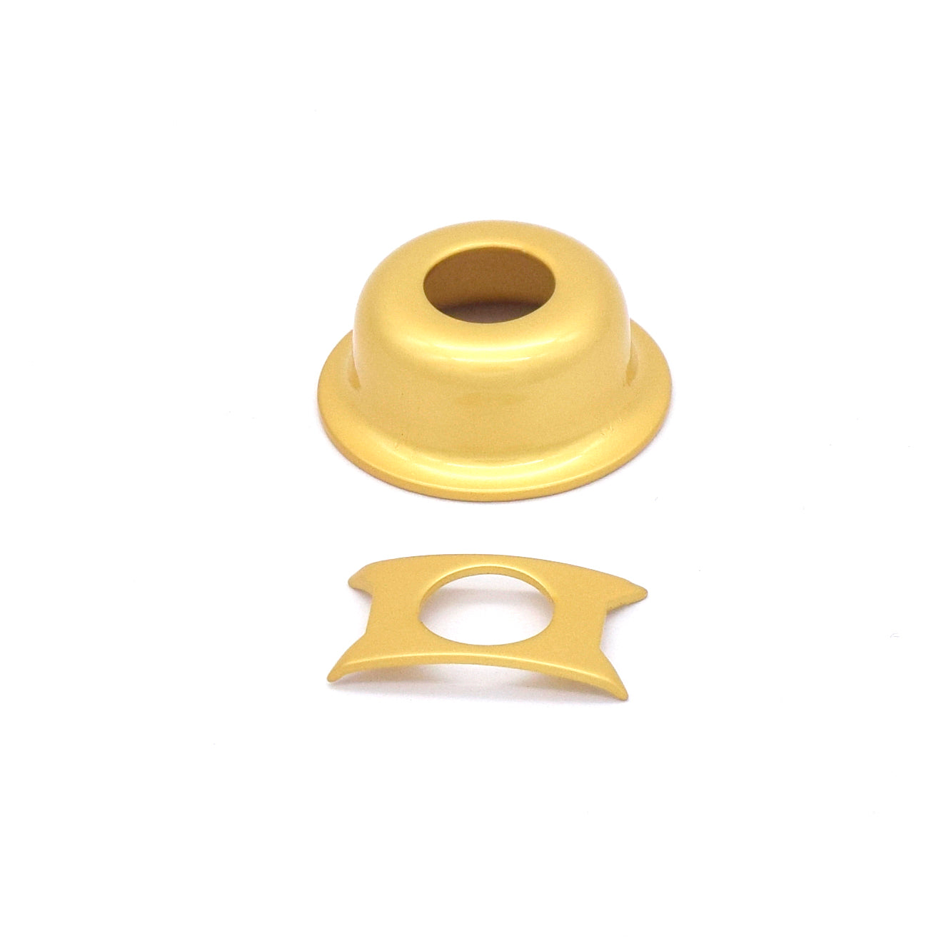 KD By AxLabs Recessed Tele-Style Cup Jack Plate, Satin Gold