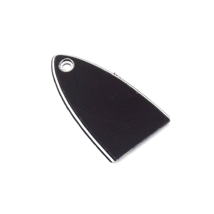 KD By AxLabs 1-Hole Small Spade Truss Rod Cover, 3-Ply Black