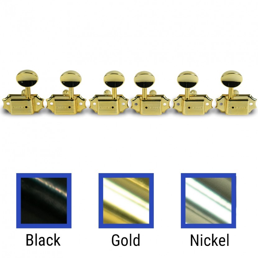 Kluson Deluxe Series 6-In-Line Locking Tuning Machines