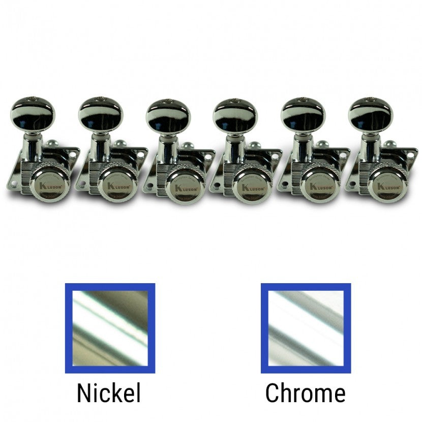 Kluson Revolution Series F-Mount 6-In-Line Locking Tuning Machines w/ Staggered Posts