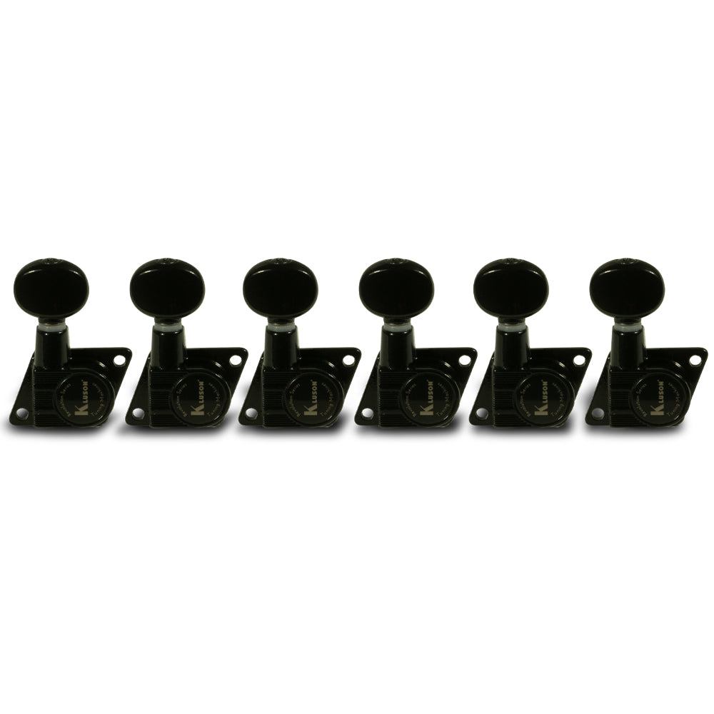 Kluson Revolution Series F-Mount 6-In-Line Tuning Machines w/ Staggered Posts