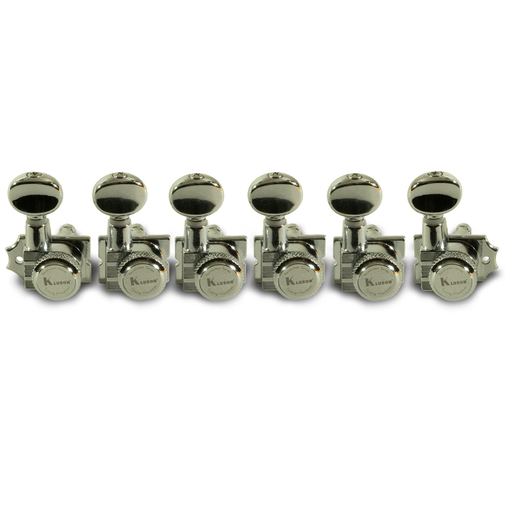 Kluson Locking Revolution Series H-Mount 6-In-Line Tuning Machines w/ Staggered Posts