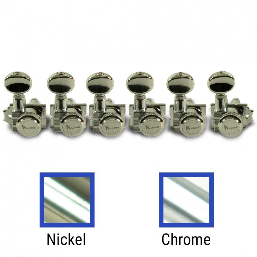 Kluson Locking Revolution Series H-Mount 6-In-Line Tuning Machines w/ Staggered Posts