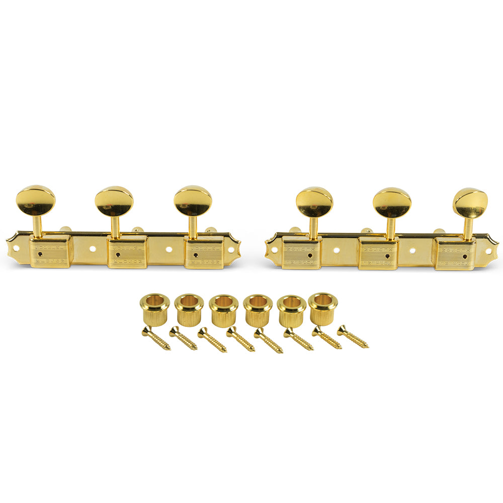 Kluson Supreme Series 3-On-A-Plate Tuning Machines