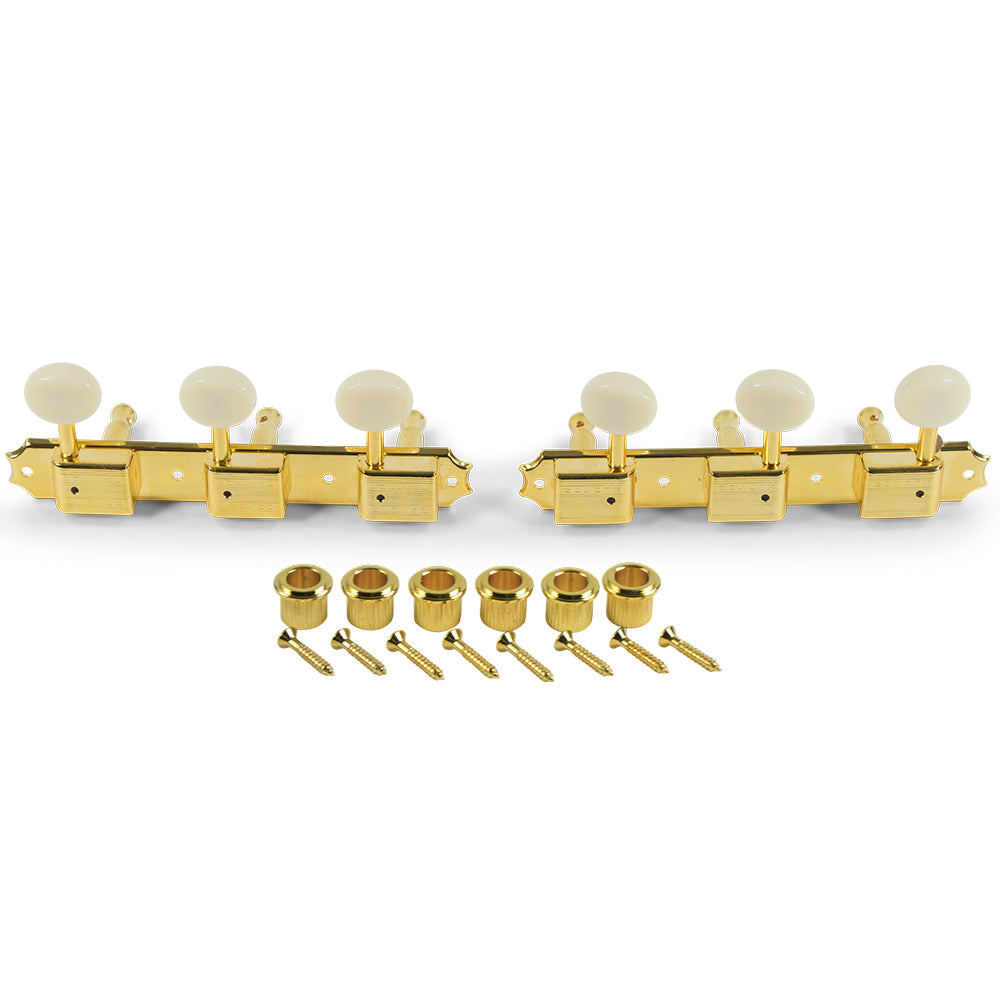 Kluson Supreme Series 3-On-A-Plate Tuning Machines