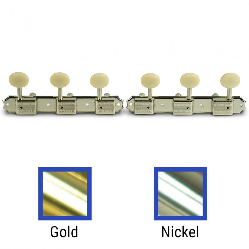 Kluson Supreme Series 3-On-A-Plate Tuning Machines