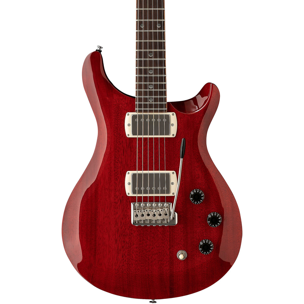 PRS SE DGT David Grissom Electric Guitar (Moons), Vintage Cherry
